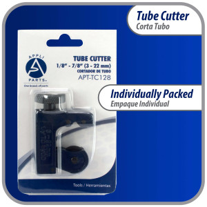 Appli Parts APT-TC128 Corta Tubo Mini para Cobre, Aluminio, Acero, PVC desde 1/8 pulg hasta 7/8 pulg (3-22 mm) para Profesionales y Bricolaje Appli Parts APT-TC128 Corta Tubo Mini para Cobre, Aluminio, Acero, PVC desde 1/8 pulg hasta 7/8 pulg (3-22 mm) para Profesionales y Bricolaje