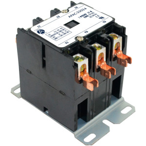 Appli Parts APAC-33024 Contactor 3 Polos 30A 24V Bobina Repuesto para Compresores de CA y Aplicaciones Electricas Certificacion UL E476929 de Trabajo Pesado