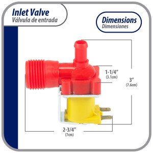 Appli Parts APIV-1111 Valvula Solenoide Sencilla 120 V para Refrigerador y Fabricador de Hielo, 50/60 Hz, Conexion de entrada 3/4 pulg NPT y salida 1/4 pulg Appli Parts APIV-1111 Valvula Solenoide Sencilla 120 V para Refrigerador y Fabricador de Hielo, 50/60 Hz, Conexion de entrada 3/4 pulg NPT y salida 1/4 pulg