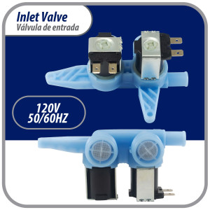 Appli Parts APIV-2112 Valvula de entrada de agua para lavadoras 2 Entradas de 3/4 NPT y 1 Salida 1/2 conexion rapida 110-120V 50/60Hz remplazo universal para lavadoras GE WH13X10024 y otras marcas Appli Parts APIV-2112 Valvula de entrada de agua para lavadoras 2 Entradas de 3/4 NPT y 1 Salida 1/2 conexion rapida 110-120V 50/60Hz remplazo universal para lavadoras GE WH13X10024 y otras marcas