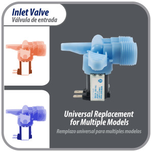 Appli Parts APIV-2112 Valvula de entrada de agua para lavadoras 2 Entradas de 3/4 NPT y 1 Salida 1/2 conexion rapida 110-120V 50/60Hz remplazo universal para lavadoras GE WH13X10024 y otras marcas Appli Parts APIV-2112 Valvula de entrada de agua para lavadoras 2 Entradas de 3/4 NPT y 1 Salida 1/2 conexion rapida 110-120V 50/60Hz remplazo universal para lavadoras GE WH13X10024 y otras marcas