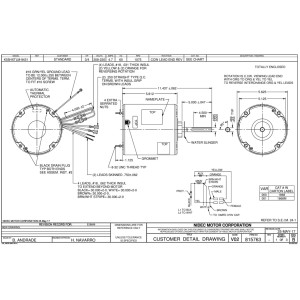 US Motors 3/4 hp 1075 rpm, 6 polos, 1 eje, TEAO Cerramiento, 1 velocidad, 5.6 diametro, Reversible, 208-230 V, 60 hz, 1 ph, No incluye 10 mfd/370 VAC Capacitor 1868 K055TLM9431012B
Sirve 3731 3735