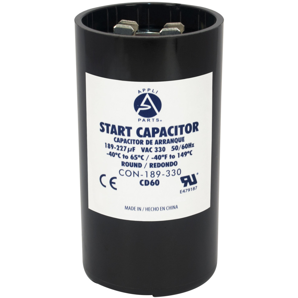 OEM Start Capacitor 189-227 MFD 330 VAC – Fits York Coleman Luxaire 024-25215-000