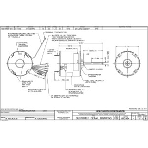 US Motors 3738 1/2 Hp 1075 rpm, 6 polos, 1 eje, TEAO Cerramiento, 1 velocidad, 5.6 diametro, CCW, 460 V, 60 hz, 1 ph, 10 mfd/370 VAC Run Capacitor K055TDP8454014B US Motors 3738 1/2 Hp 1075 rpm, 6 polos, 1 eje, TEAO Cerramiento, 1 velocidad, 5.6 diametro, CCW, 460 V, 60 hz, 1 ph, 10 mfd/370 VAC Run Capacitor K055TDP8454014B
