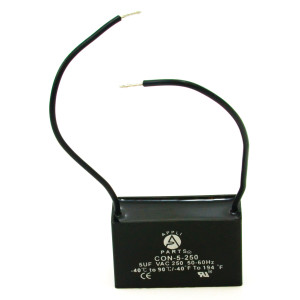 Appli Parts Condensador Capacitor de ventilador 5 mfd (microfaradios) uf 250VAC con 2 cables compatible con cualquier marca de igual capacitancia 4.7cm Ancho 1.8cm Prof 2.8cm Alto CAP-5-250-2C Appli Parts Condensador Capacitor de ventilador 5 mfd (microfaradios) uf 250VAC con 2 cables compatible con cualquier marca de igual capacitancia 4.7cm Ancho 1.8cm Prof 2.8cm Alto CAP-5-250-2C