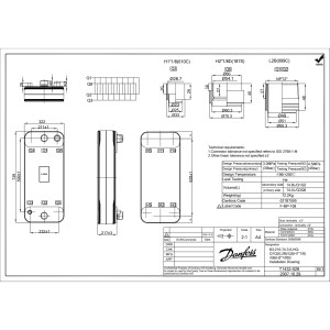 Danfoss 021B7595 Intercambiador De Calor 50 Ton B3-210-74-3.0-HQ 50TR