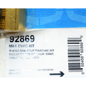 Max Evac Kit Uniweld Con Conector De 5/16" Para R410 Max Evac Kit Uniweld Con Conector De 5/16" Para R410